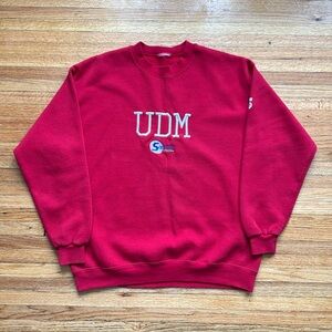 Vintage University Of Detroit Mercy Crewneck / XL / Softball
